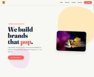 Design studio website template