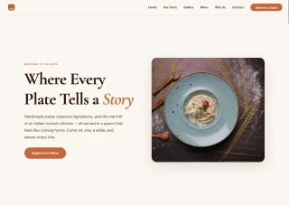 Restaurant website template