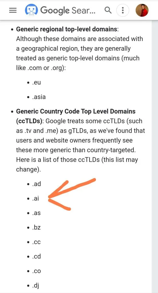 Google Adds .AI Domain to List of Generic Top-Level Domains (gTLDs)
