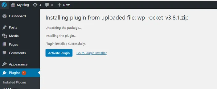 You should see this screen once installed.