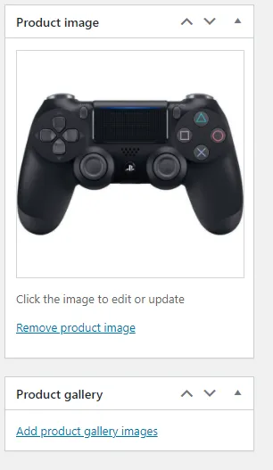 screenshot WooCommerce Product image