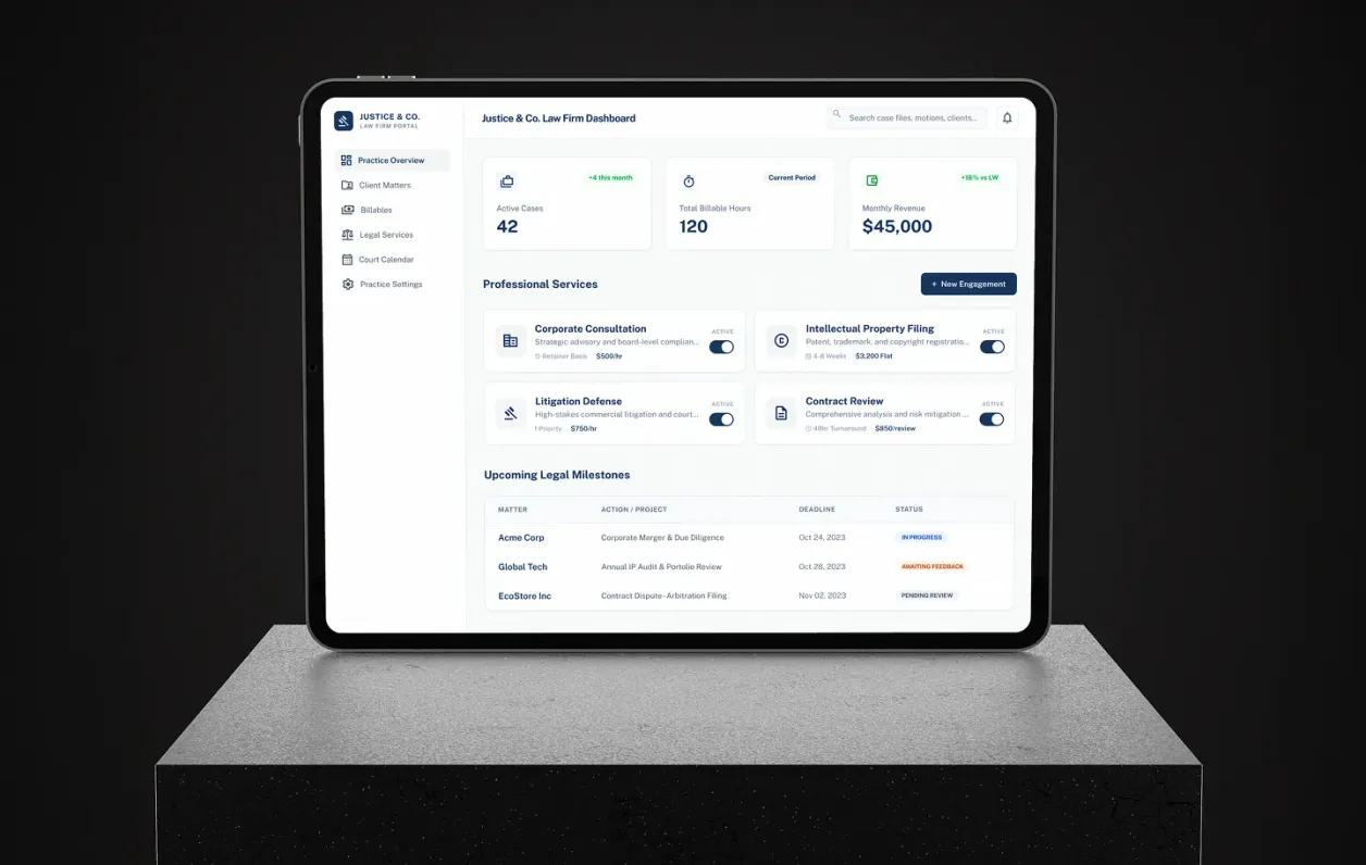 HostAfrica website builder for Lawyers & Legal Consultants