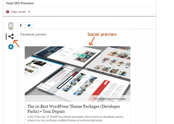 Yoast social media optimization